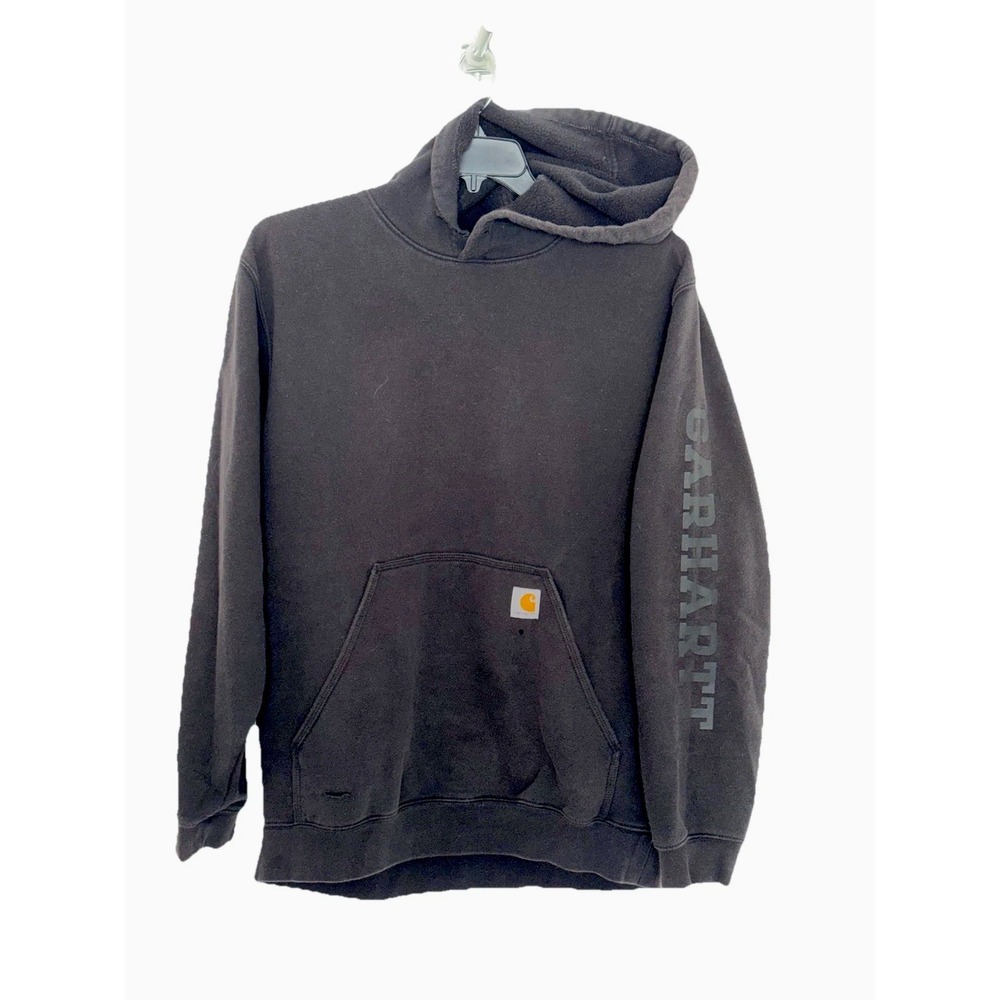 Carhartt Rain Defender Loose Fit Hoodie, Mens 2XL Black, Graphic  *distressed*